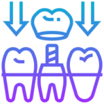 Dental crowns and bridges for tooth restoration