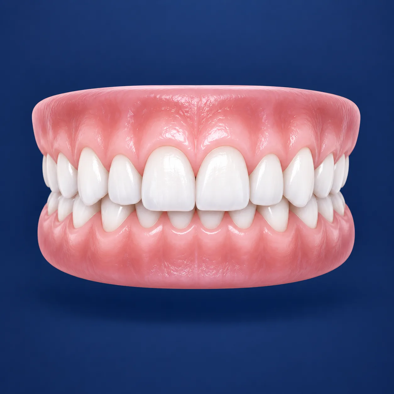 Illustration of a deep bite with increased overbite
