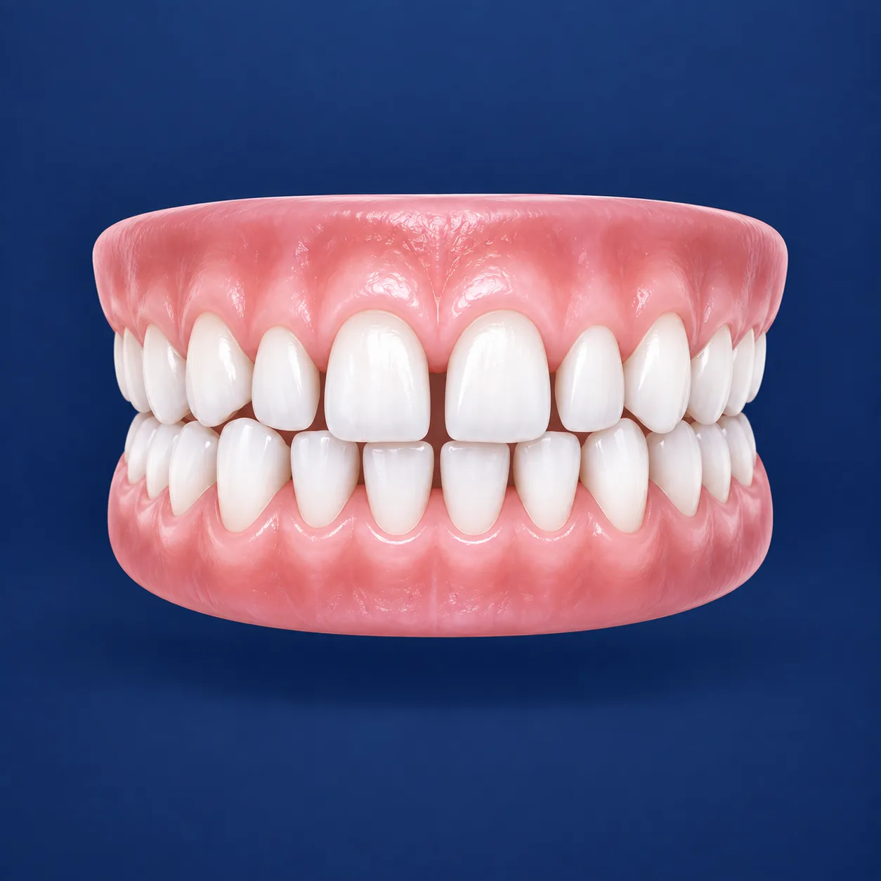 Illustration of spacing between teeth